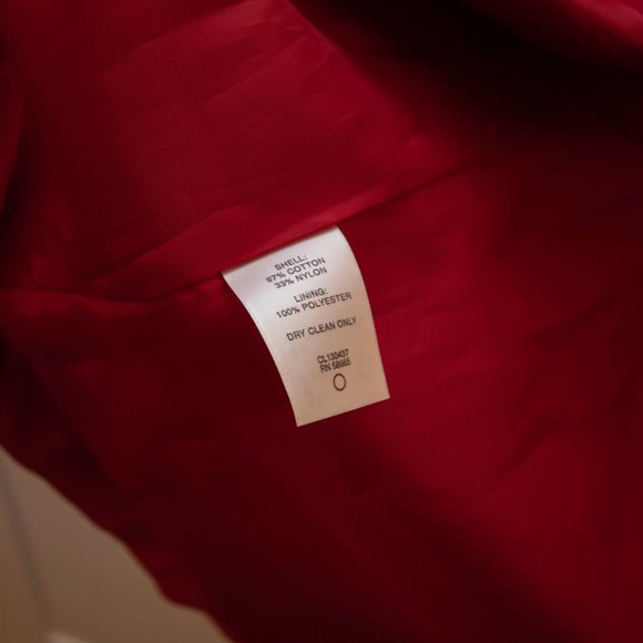 Designer Classique Vintage Classic Red Trench Coat, 70's Vintage Trench Coat NWT - Picture 10 of 16
